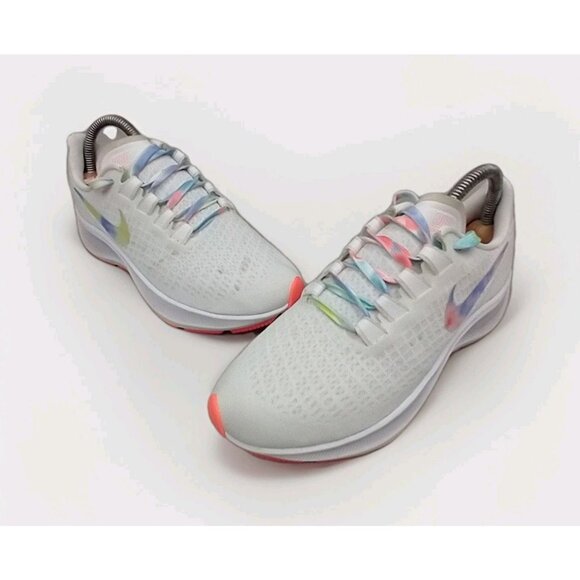 Nike Air Zoom Pegasus 37 Tie-Dye Women's 6.5 Running Shoes White - Picture 1 of 14